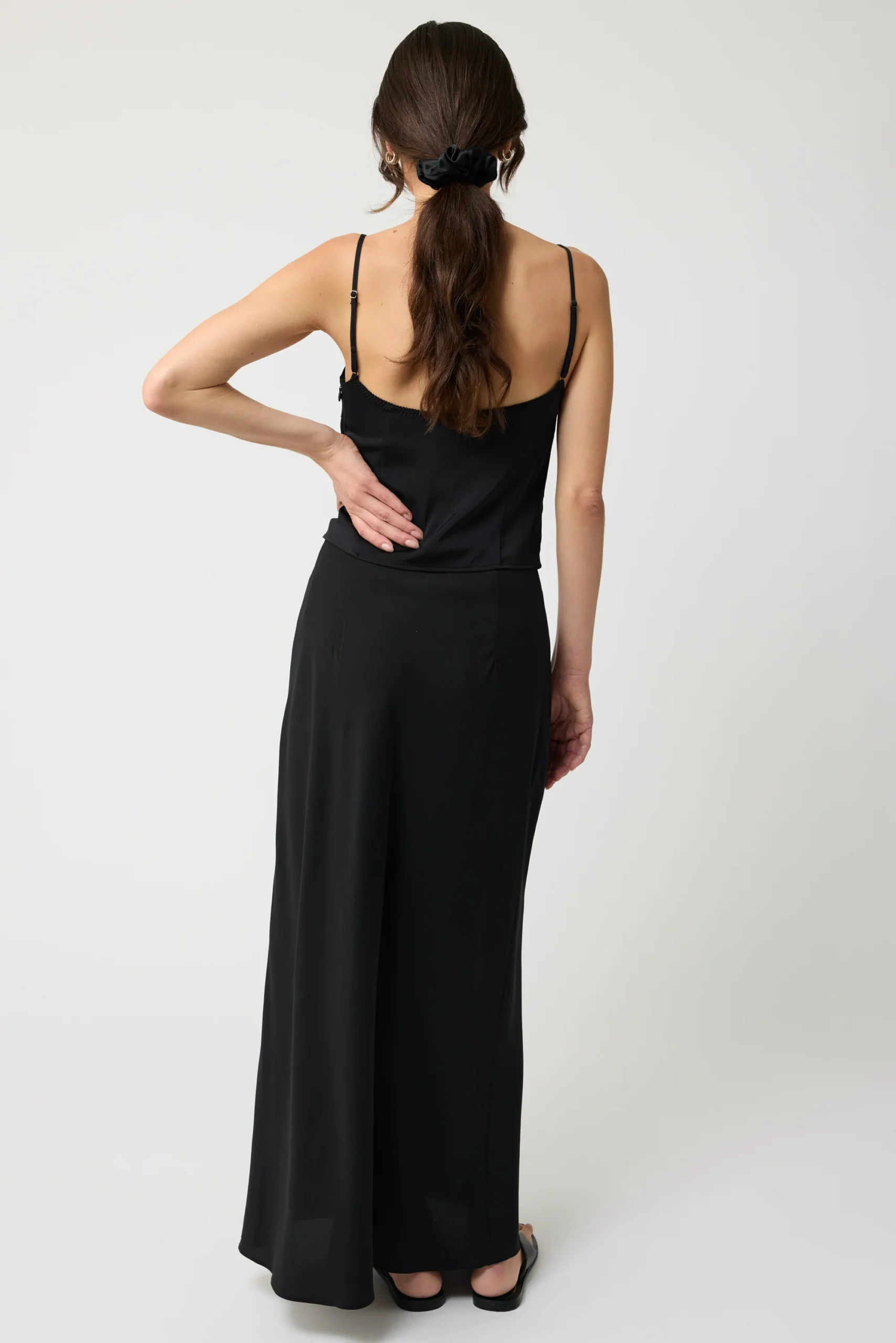 Plunged Neck Silk Cami - Image 3