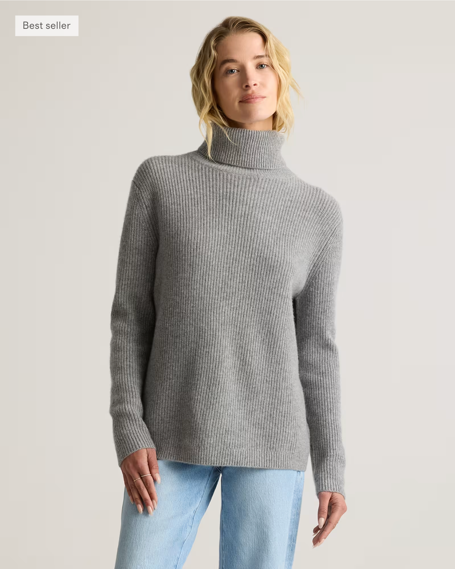 Mongolian Cashmere Fisherman Turtleneck Sweater - Image 13