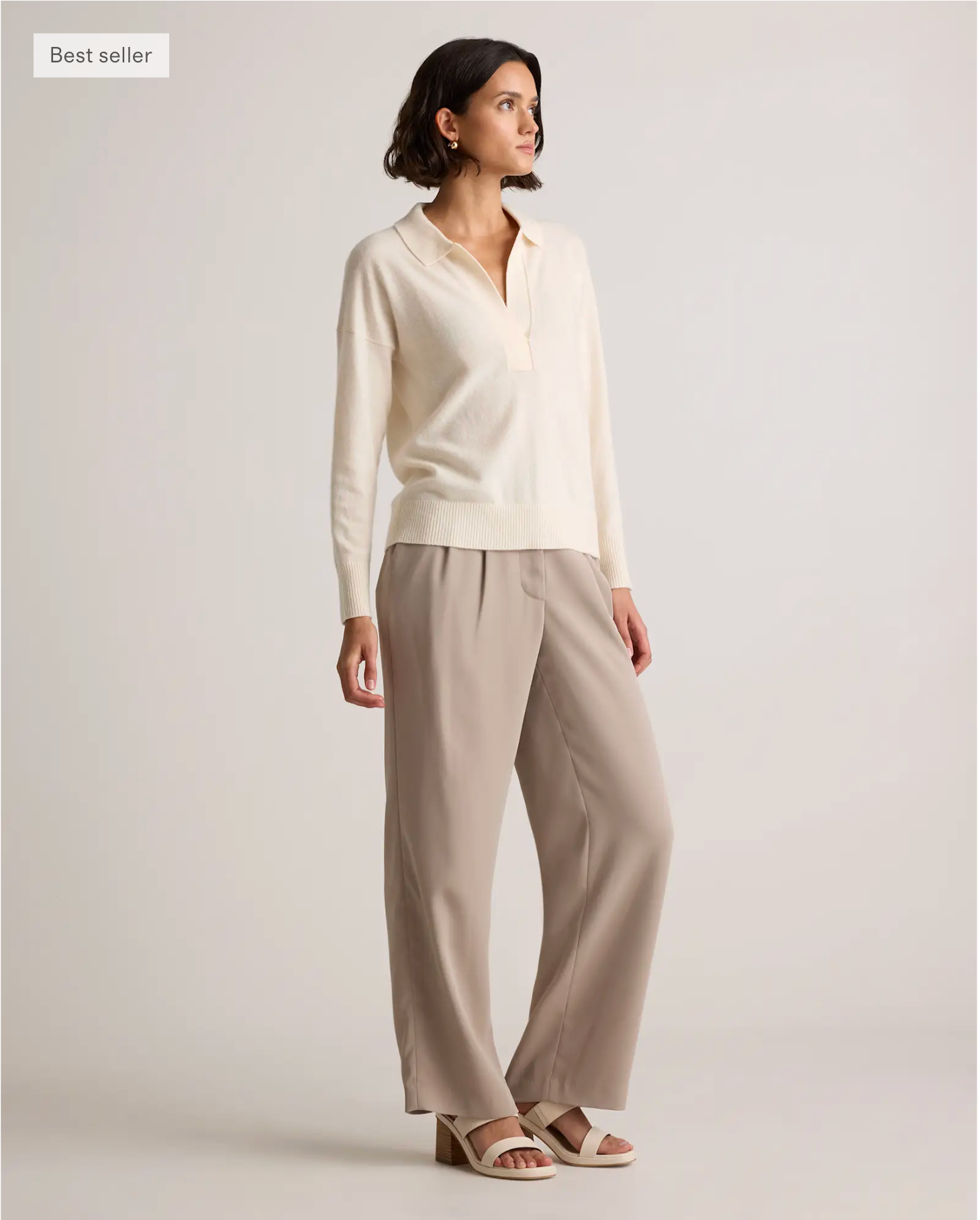 Mongolian Cashmere Polo Sweater - Image 5