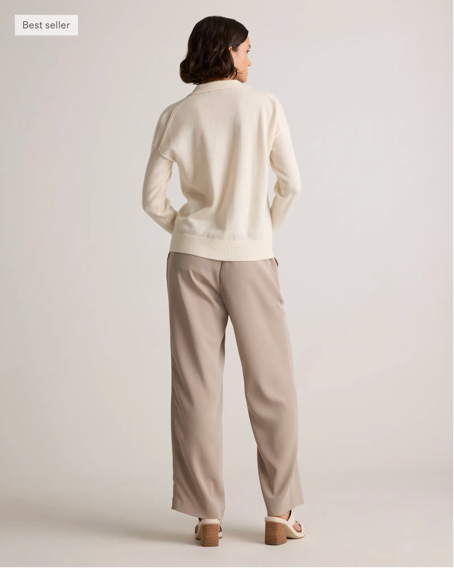 Mongolian Cashmere Polo Sweater - Image 7