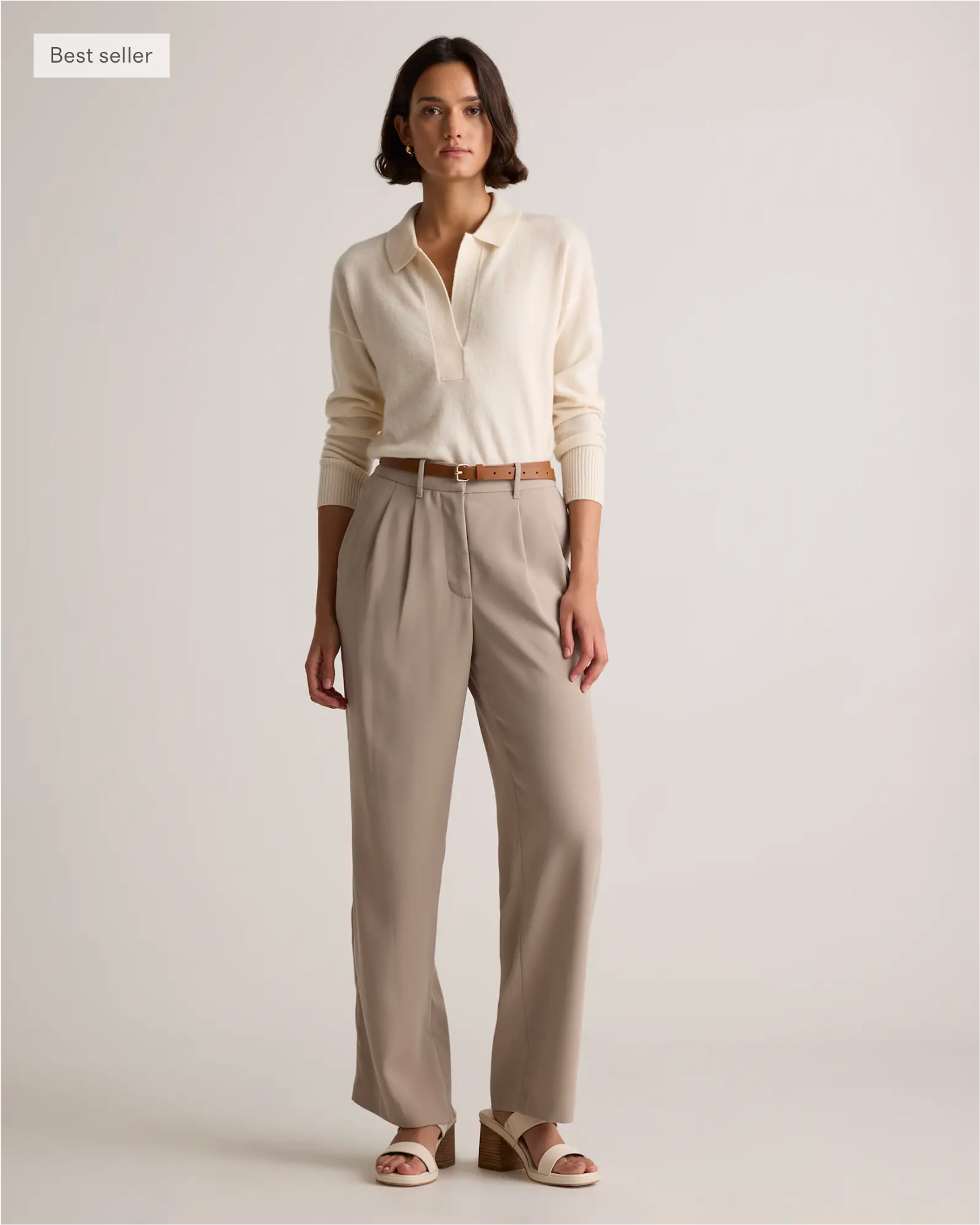 Mongolian Cashmere Polo Sweater - Image 8