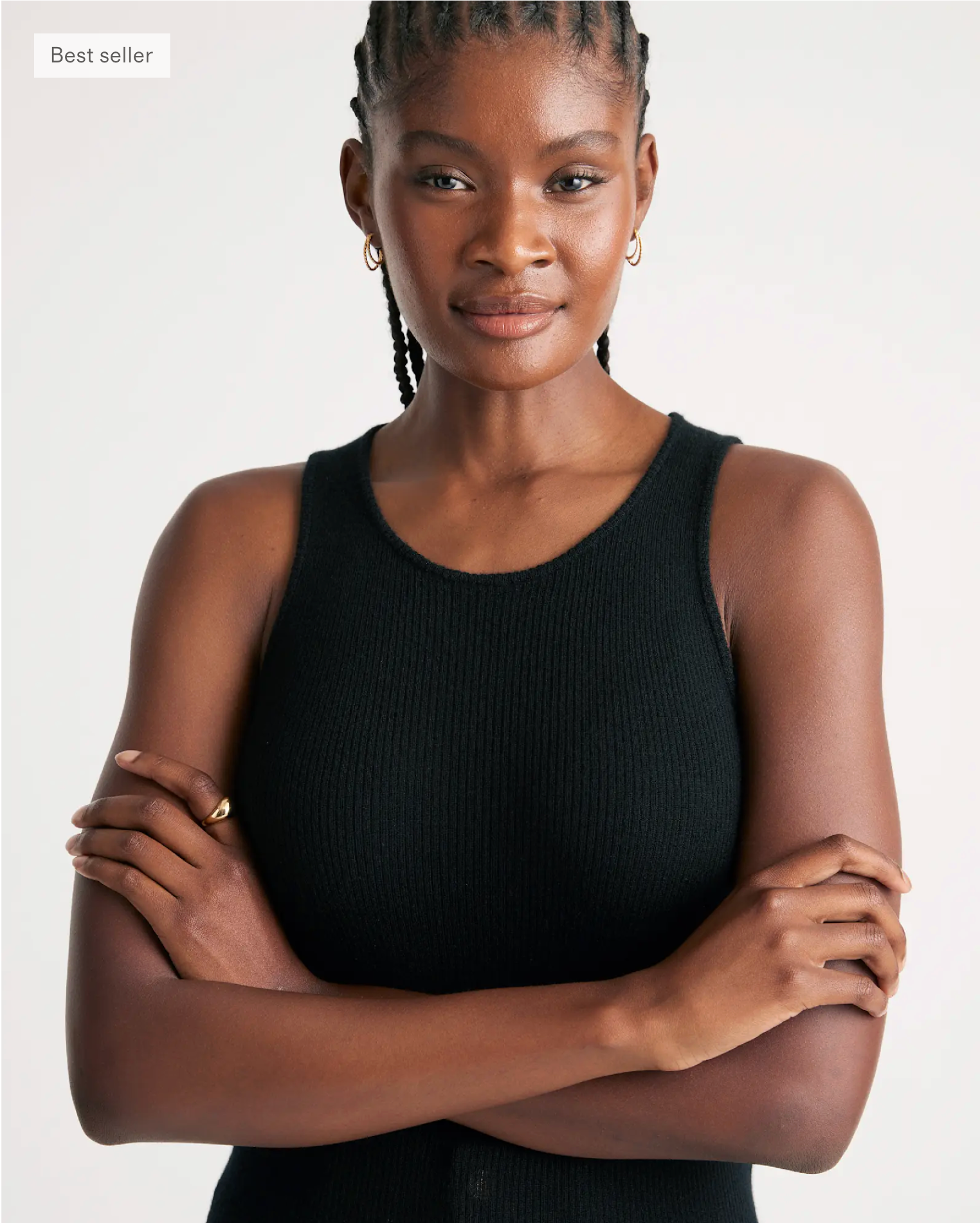 Featherweight Cashmere Ribbed Tank - Image 3