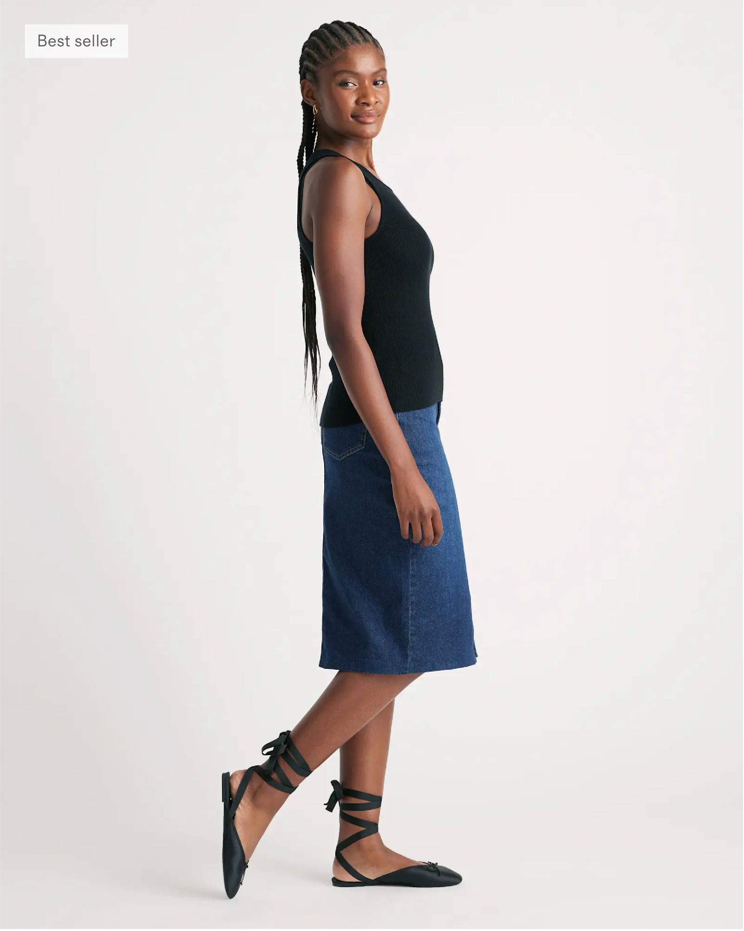 Featherweight Cashmere Ribbed Tank - Image 4