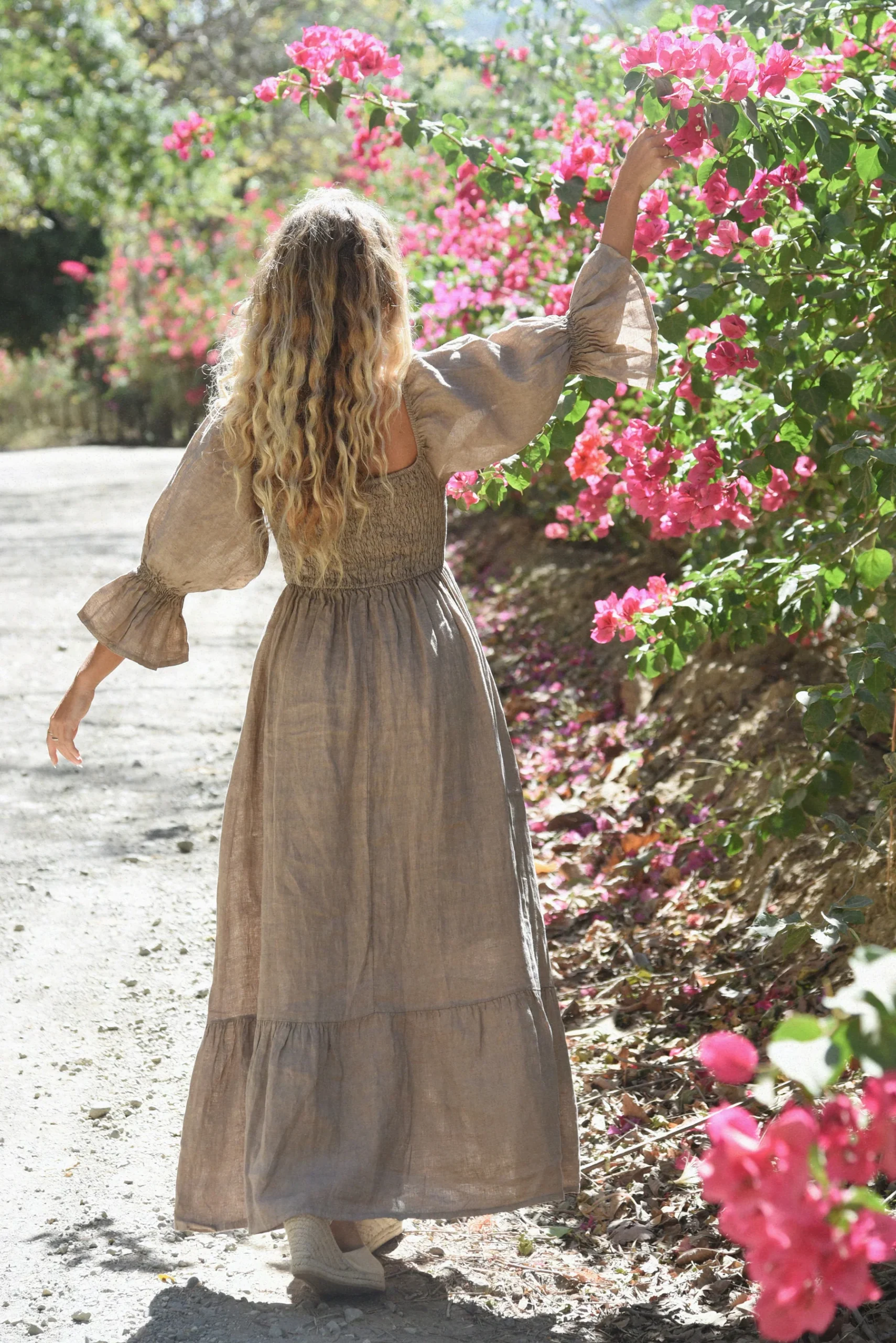 The Deia Dress // Taupe - Image 3