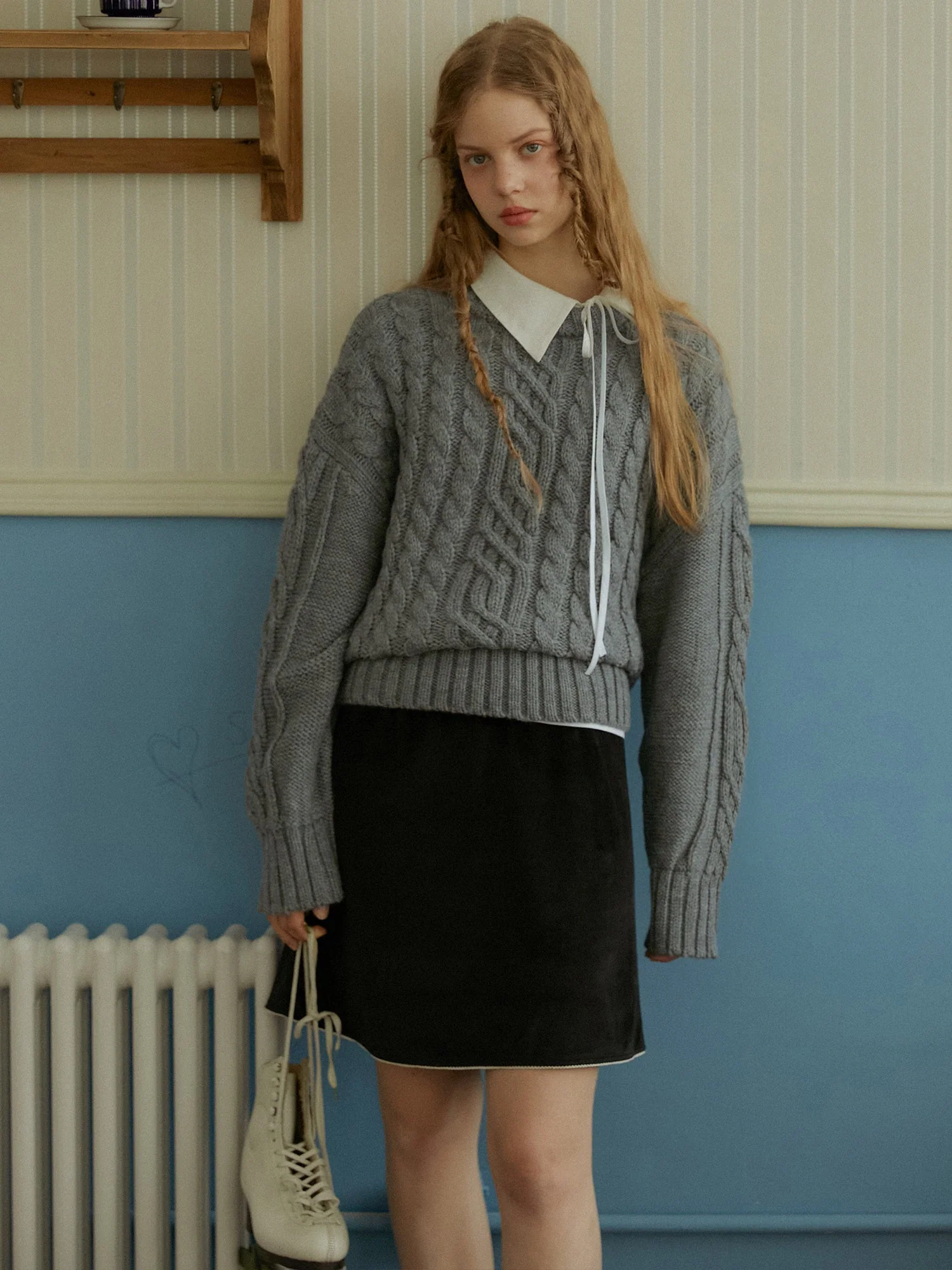 Llano Asymmetric Lace Embroidered Shirt - Image 4
