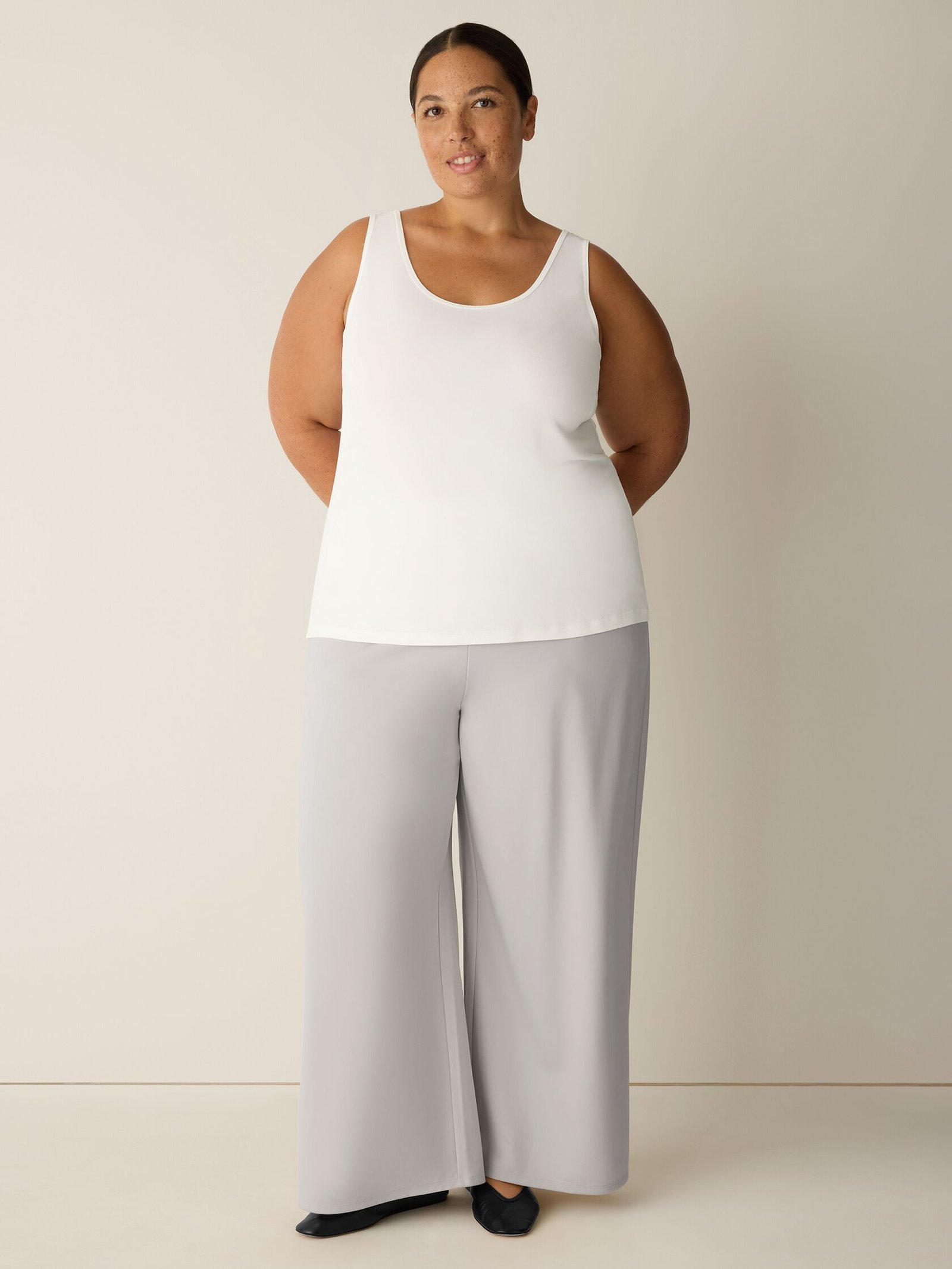 Stretch Silk Jersey Scoop Neck Tank - Image 5