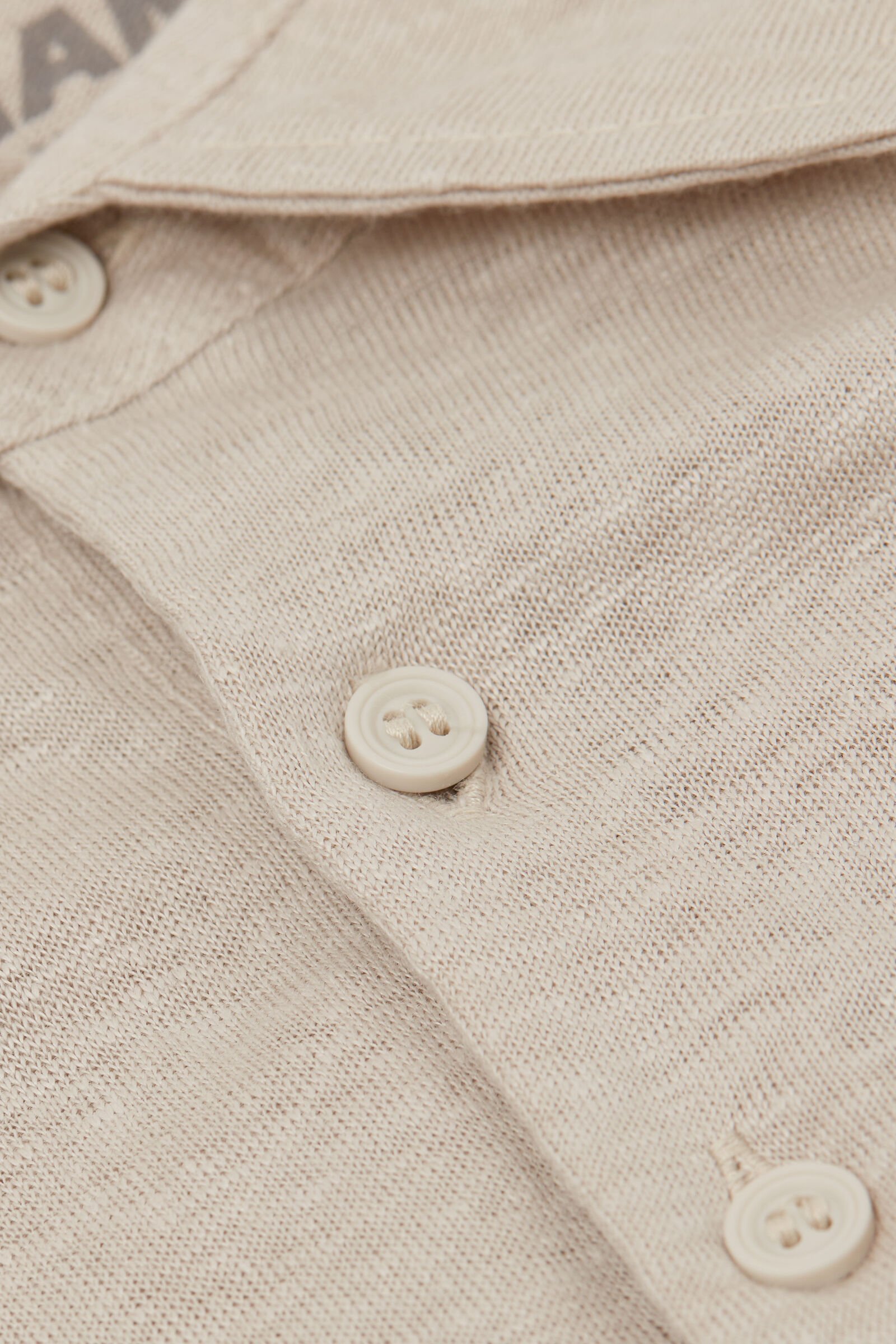 Short Sleeve Linen Polo - Image 5