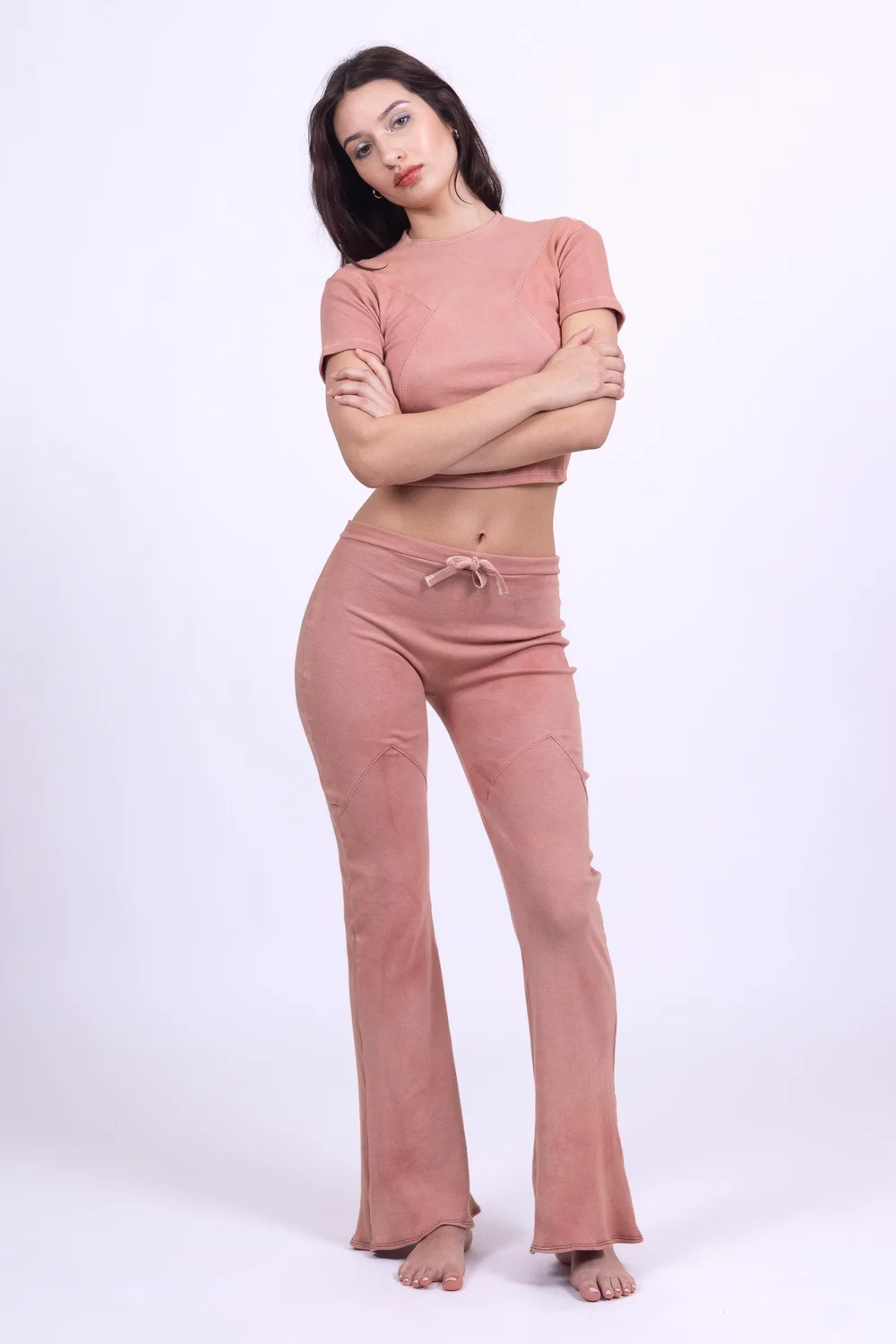 Rose Quartz Organic Cotton Cropped Shirt - Image 5