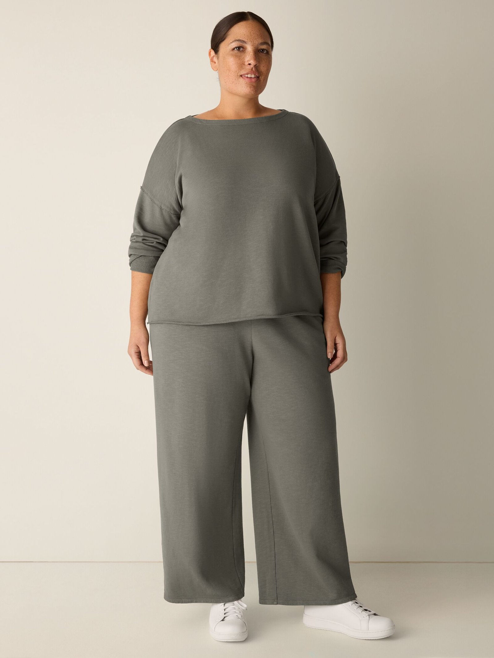 Garment-Dyed Organic Cotton Terry Bateau Neck Box-Top - Image 18