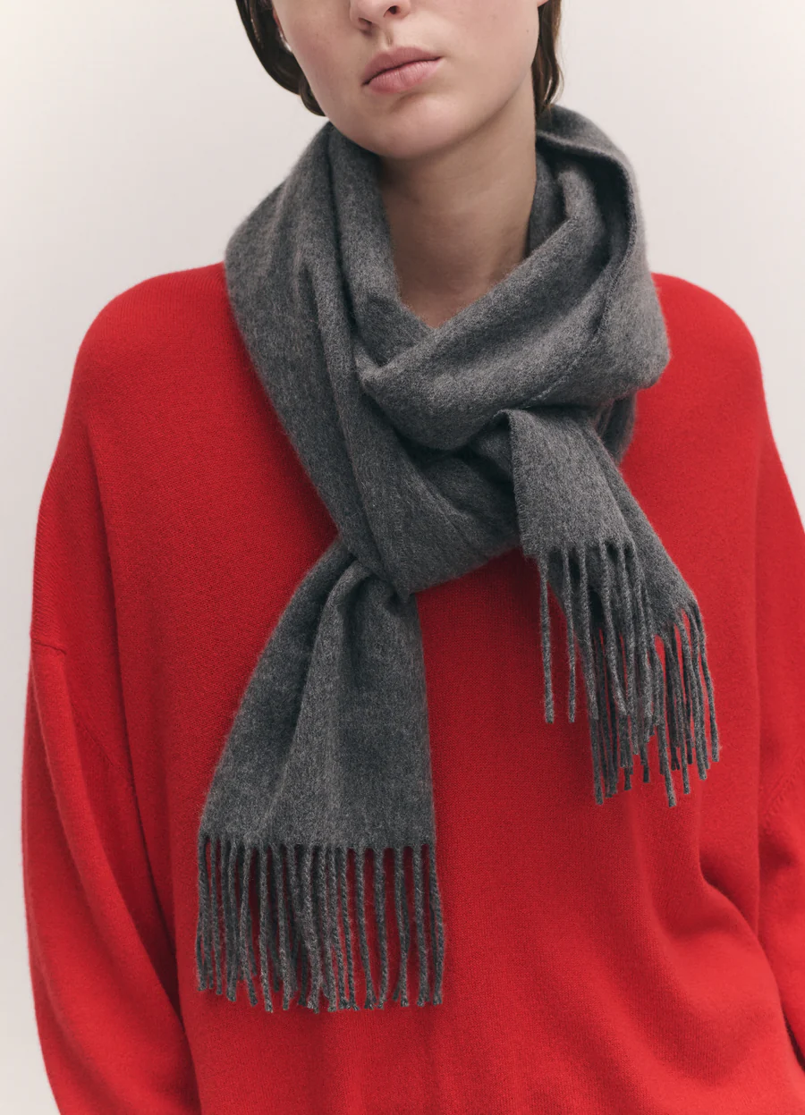 Fringed Cashmere Scarf - Image 2