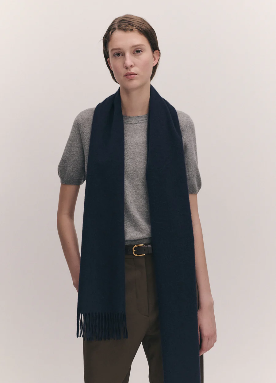 Fringed Cashmere Scarf - Image 6