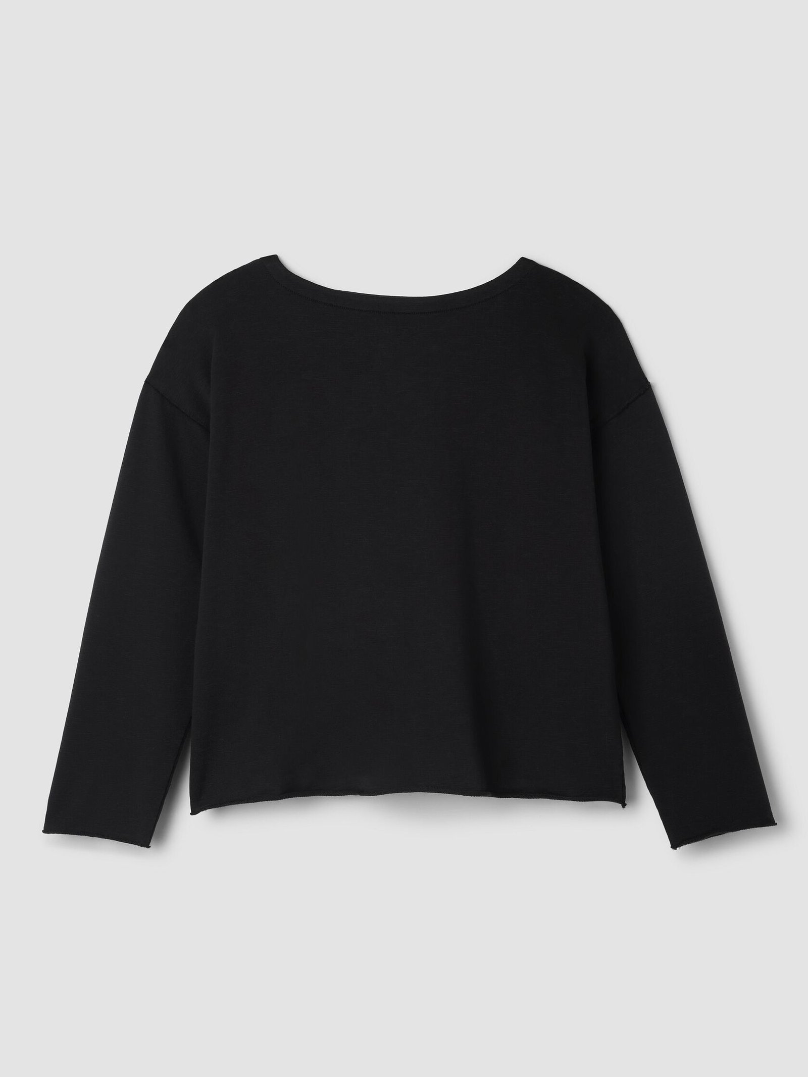 Garment-Dyed Organic Cotton Terry Bateau Neck Box-Top - Image 6