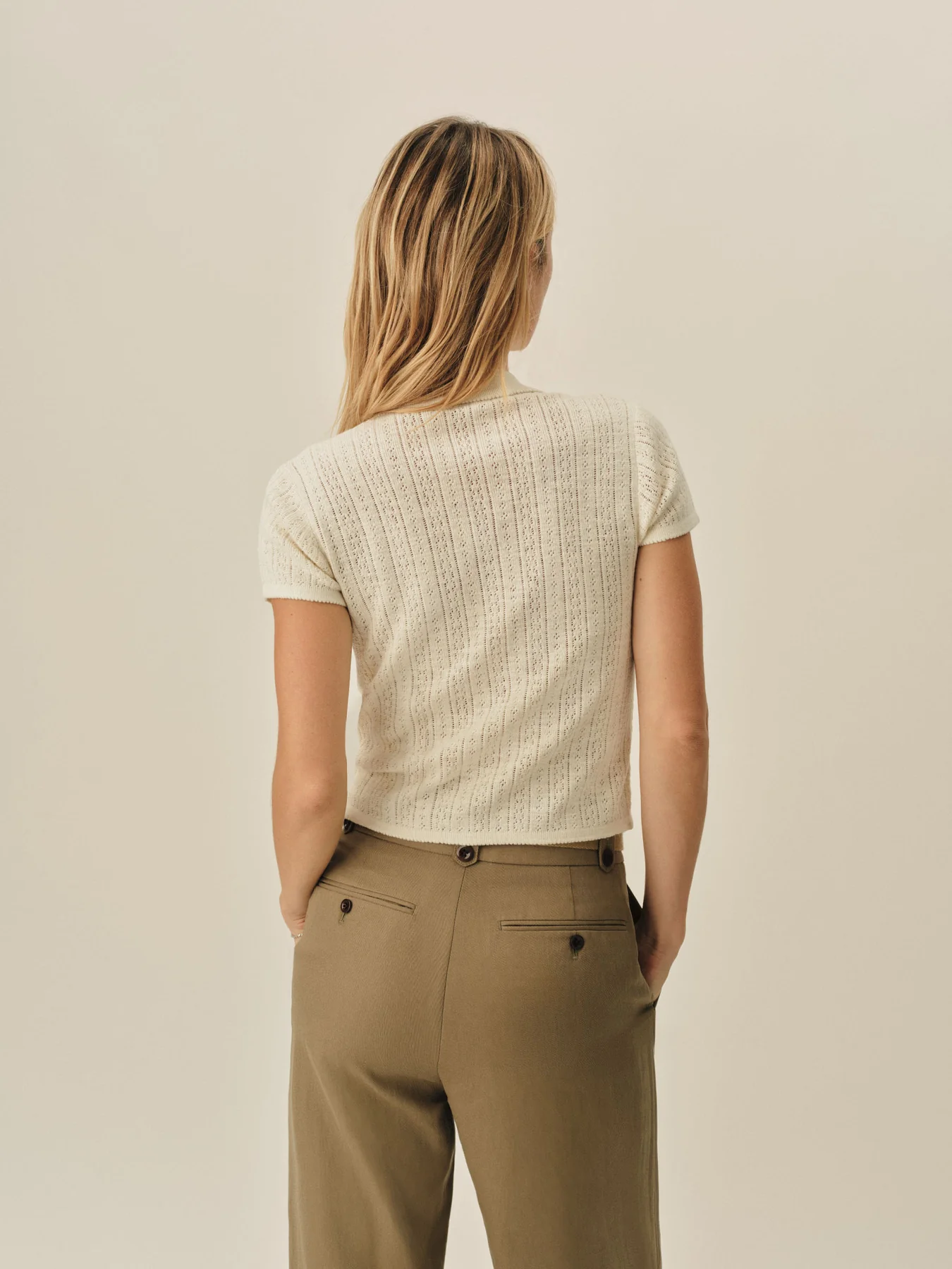 Coastal Linen Pointelle Polo - Image 5