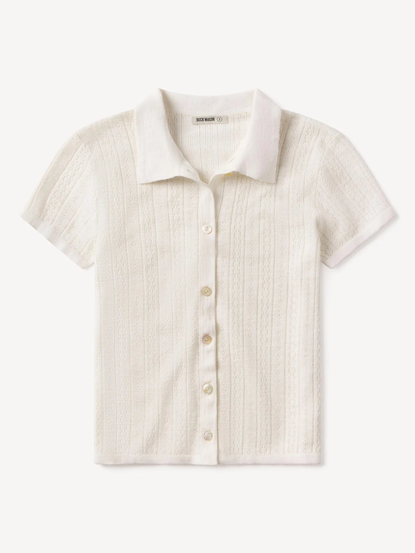 Coastal Linen Pointelle Polo - Image 6